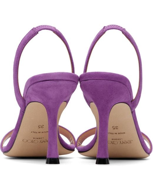 Jimmy Choo Purple Jenn 85 Heeled Sandals
