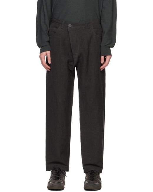 Jan Jan Van Essche Gray #70 Trousers in Black for Men | Lyst