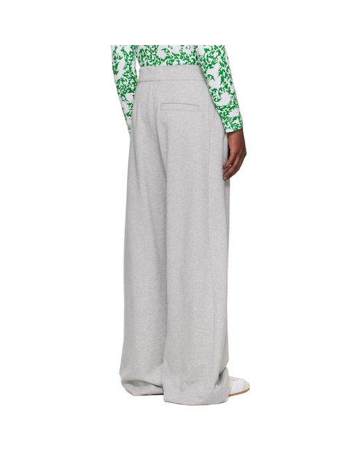 Dries Van Noten Black Pleated Sweatpants for men