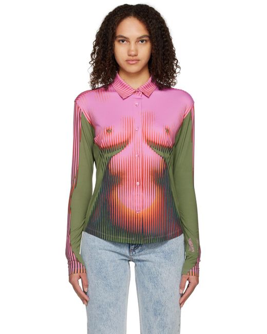 Y. Project Multicolor Pink Jean Paul Gaultier Edition Shirt