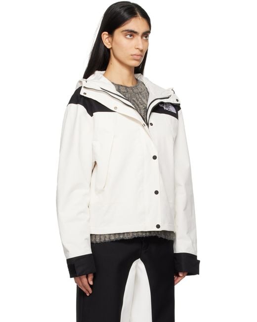The North Face White Off- & Mountain Mono Short Jacket