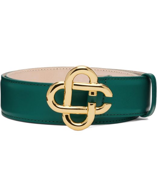Casablanca Black Cc Logo Buckle Belt for men
