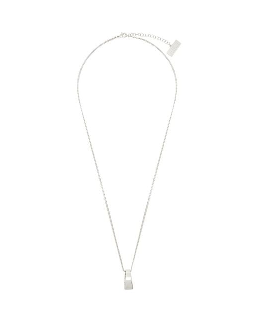 MM6 by Maison Margiela Metallic Chevalier Ring Necklace