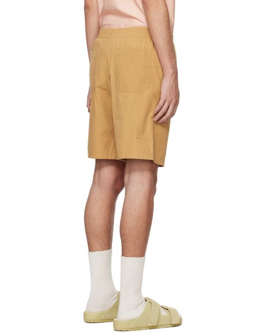 A.P.C. Natural . Beige Norris Shorts for men