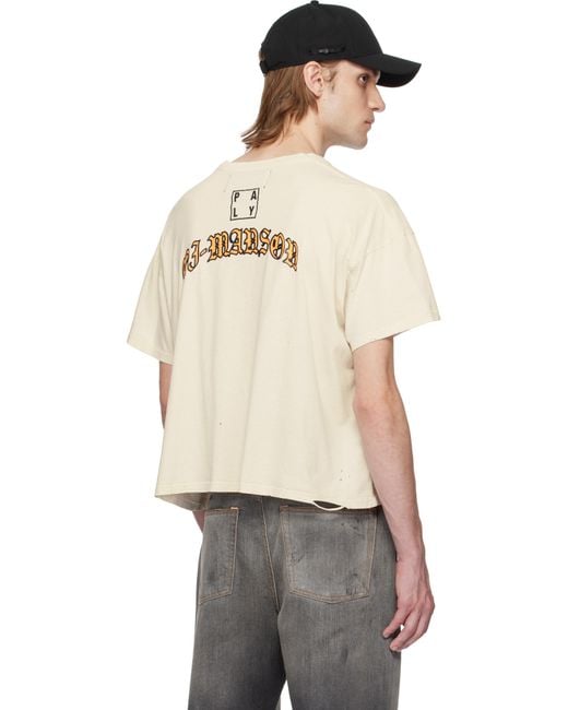 メンズ PALY オフホワイト 'All Pro' Tシャツ Black