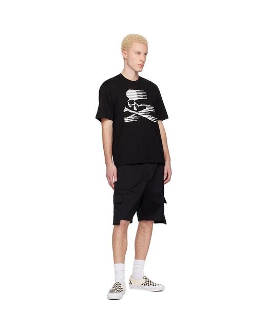 MASTERMIND WORLD Black Mw Cargo Shorts for men