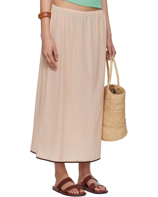 Baserange Natural Ssense Exclusive Silk Maxi Skirt