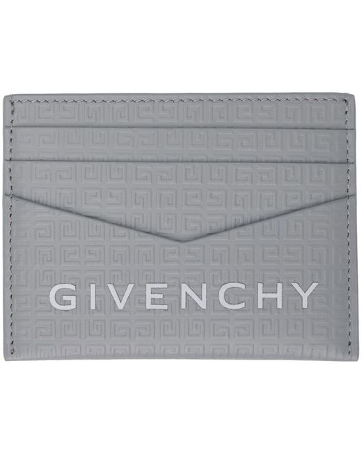 Givenchy Gray 4g Micro Card Holder for men