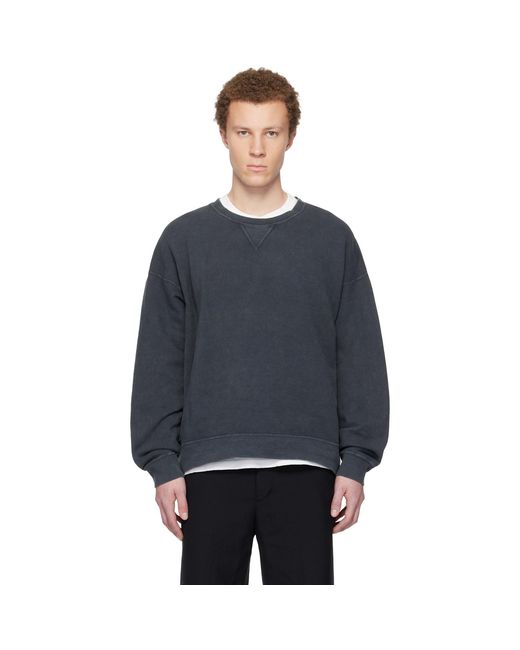 Visvim Black Jumbo Sb L/S Dmgd Sweatshirt for men
