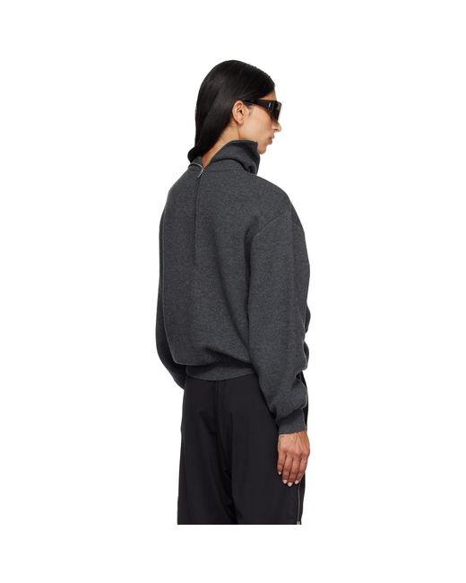 Balenciaga Black Back-To-Front Turtleneck