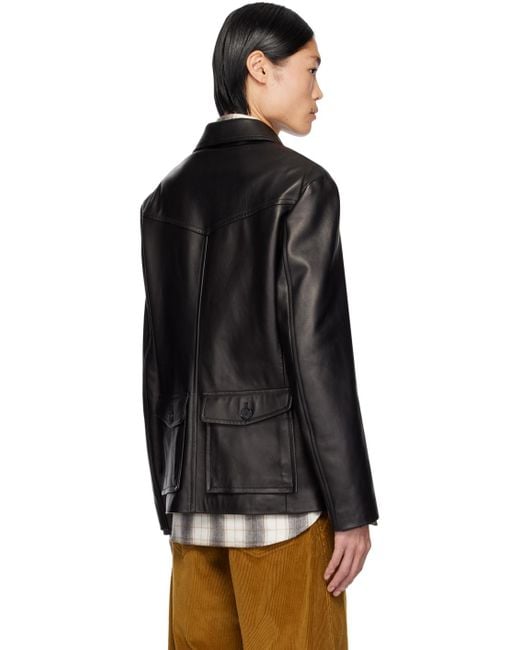 Paul Smith Black Commission Edition Leather Jacket for men