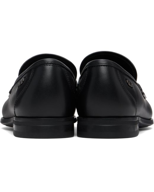 Ferragamo Black Athen Penny Loafers for men