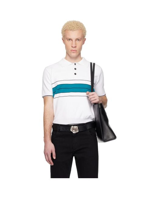 Ernest W. Baker Multicolor Striped Polo for men