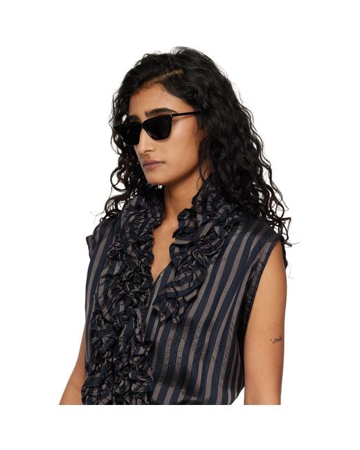 Saint Laurent Black Sl 889 Sulpice Thin Sunglasses
