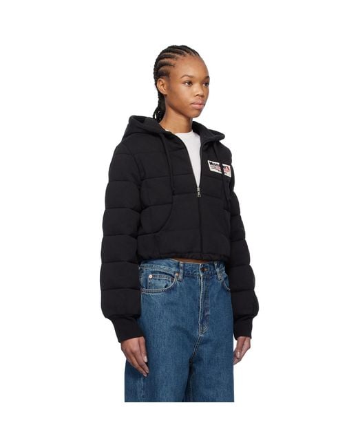 Moncler Genius Black Moncler X Palm Angels Zip Up Down Hoodie