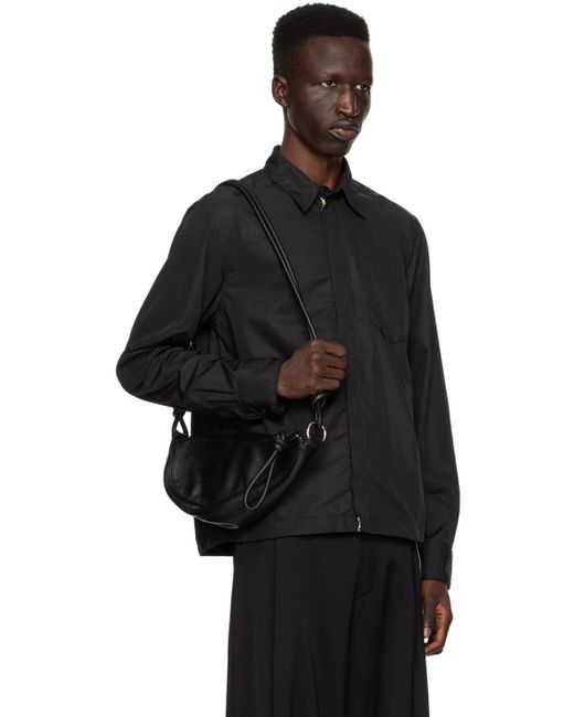 Chemise noire à glissière Dries Van Noten pour homme en coloris Black