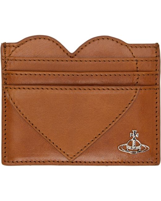 Vivienne Westwood Brown Heart Card Holder