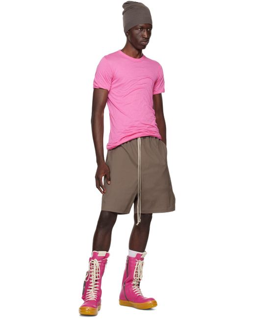 Rick Owens Purple Pink Cargobasket Sneakers for men