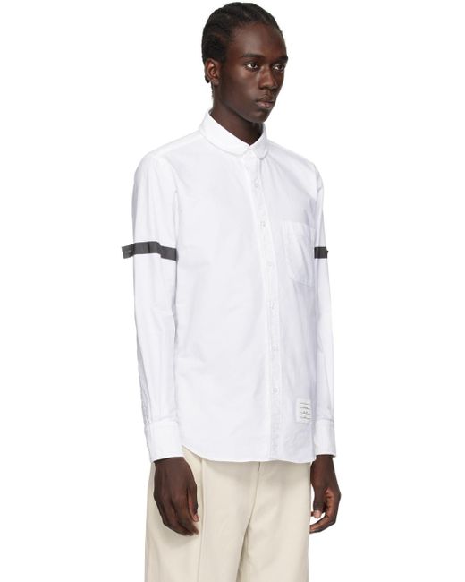 Thom Browne White Button Shirt for men