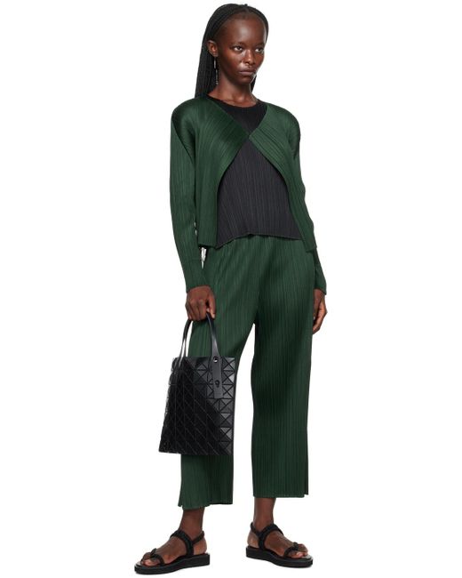 Pleats Please Issey Miyake Green Monthly Colors July Trousers