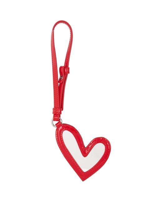 DIESEL Red Play Mirror Bag Charm