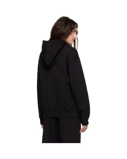 MM6 by Maison Margiela Black Mannequin-Print Hoodie