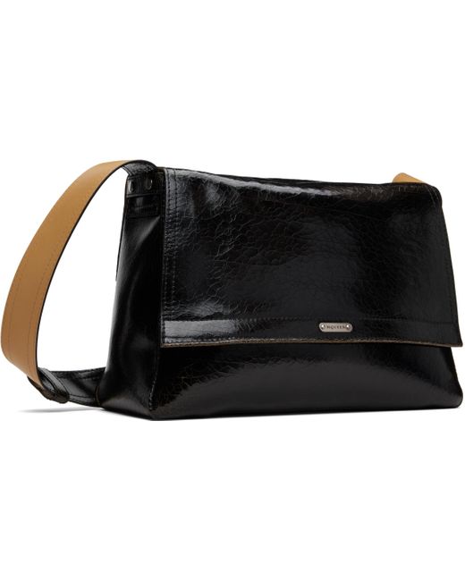 ショルダーバッグ ALEXANDER MCQUEEN BLACK LEATHER THE SLOUCH CROSSBODY BAG McQueen Slouch Bag in Black for Men | Lyst