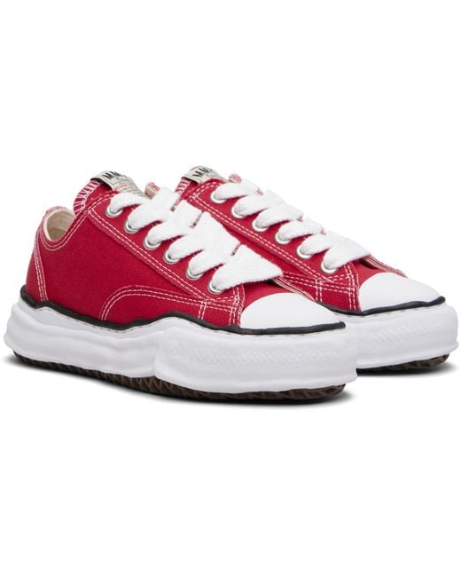 Maison Mihara Yasuhiro Black Peterson Og Sole Canvas Low-Top Sneakers