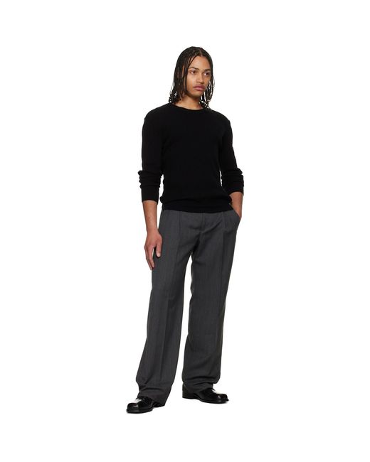 Our Legacy Black Compact Roundneck Sweater for men