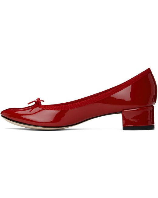 Chaussures à talon bottier camille rouges Repetto en coloris Red