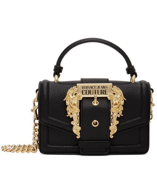 Versace Jeans Black Couture I Top Handle Bag