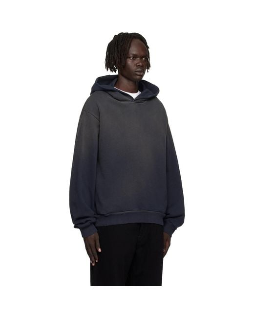 Acne Black Logo Hoodie for men