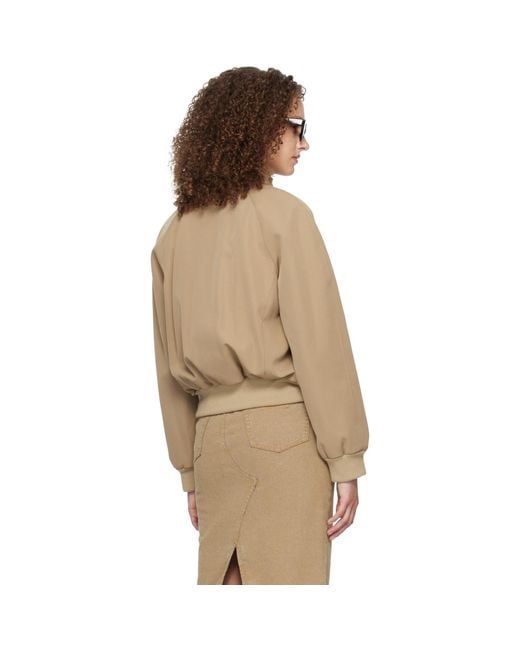 A.P.C. Natural Raglan Bomber Jacket