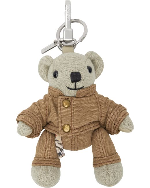 Burberry Metallic Thomas Bear Charm Keychain for men