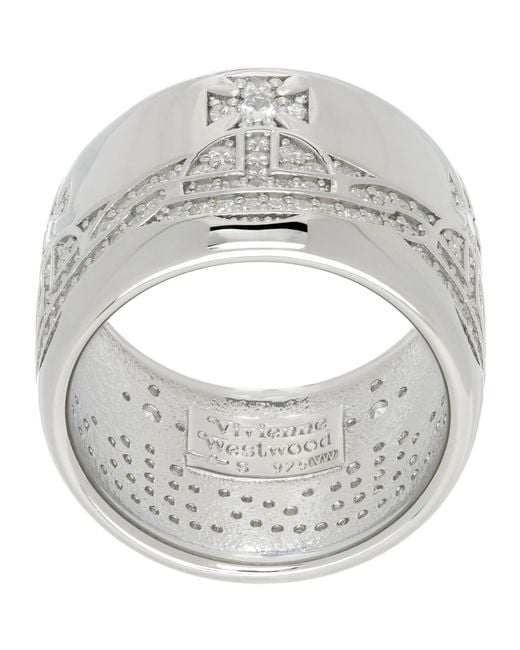Vivienne Westwood Gray Jean Ring for men