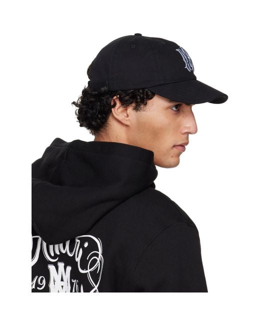 Amiri Black Ma Denim Cap for men