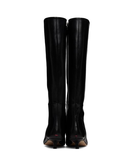 Aeyde Black Sabrina Knee-High Boots