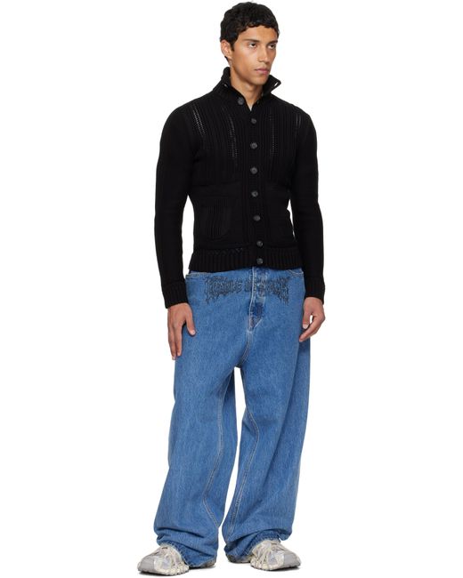 Vetements Black Cargo Cardigan for men
