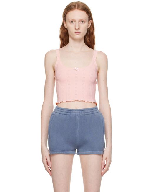 T By Alexander Wang Blue Pink Hardware Tank Top