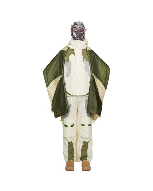 Kusikohc White Off- Paneled Jacket for men