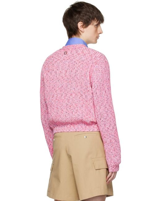 Wooyoungmi Pink Hardware Cardigan for men