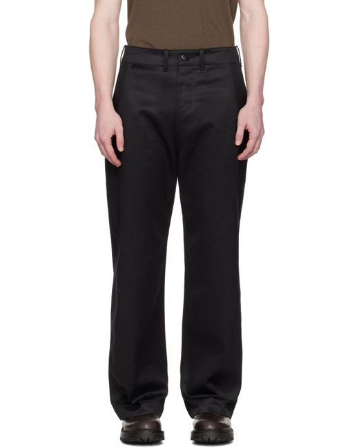 TAIGA TAKAHASHI Black Lot. 202 Engineer Trousers for men