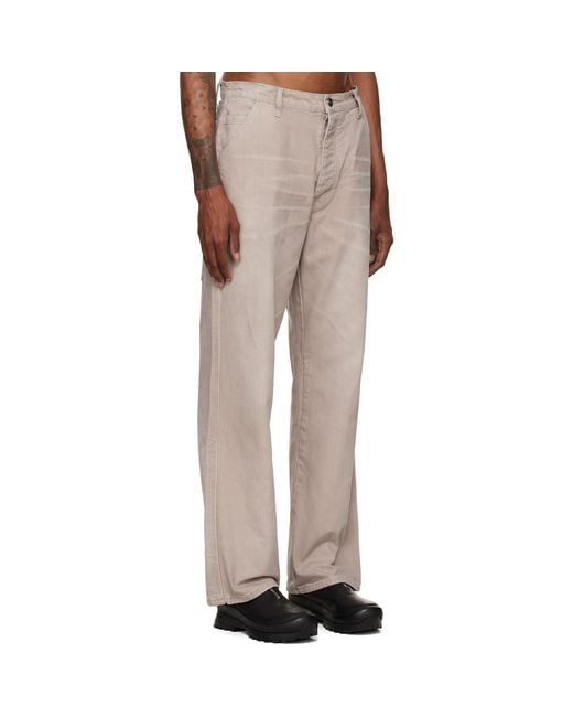 ALEXANDER DIGENOVA Natural Taupe Underground Cargo Pants for men