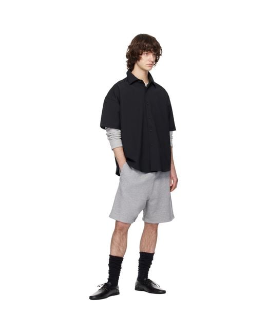 Entire studios Black Standard Sweat Shorts for men