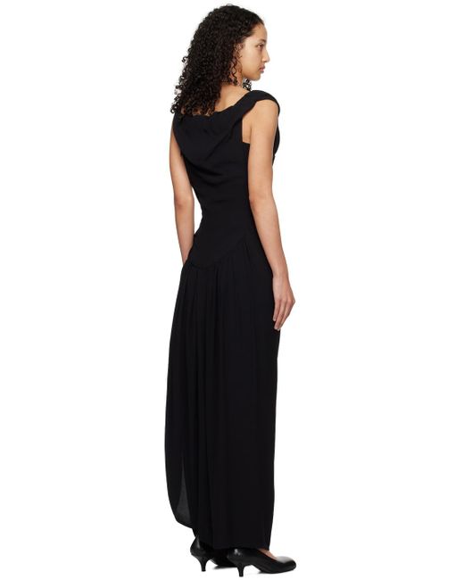 Robe longue ginnie noire Vivienne Westwood en coloris Black