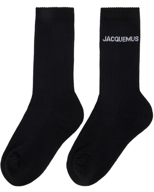 Jacquemus Black Le Papier 'les Chaussettes ' Socks for men