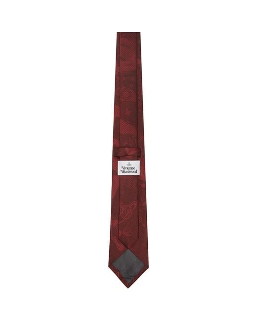 Vivienne Westwood Purple Burgundy 8.5Cm 'Rock' Tie for men