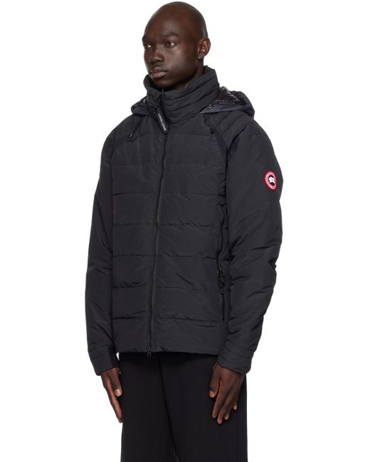 Canada Goose Blue Black Hybridge Base Down Jacket for men