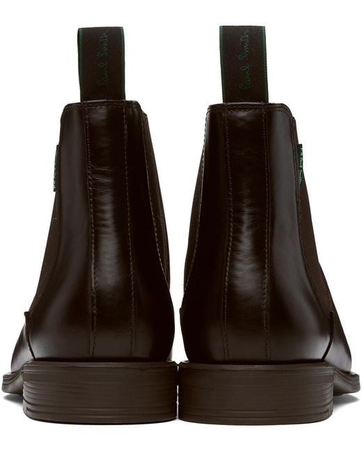 Paul Smith Brown Cedric Leather Boots for men