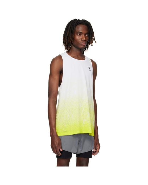 On Shoes Multicolor Zero Singlet Running Top for men